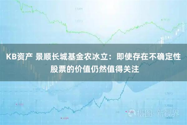 KB资产 景顺长城基金农冰立：即使存在不确定性 股票的价值仍然值得关注