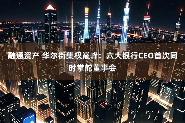 融通资产 华尔街集权巅峰：六大银行CEO首次同时掌舵董事会