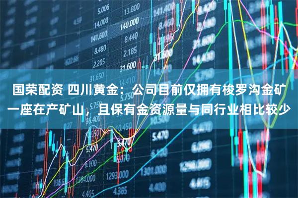 国荣配资 四川黄金：公司目前仅拥有梭罗沟金矿一座在产矿山，且保有金资源量与同行业相比较少