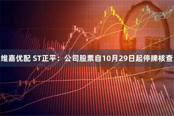 维嘉优配 ST正平：公司股票自10月29日起停牌核查